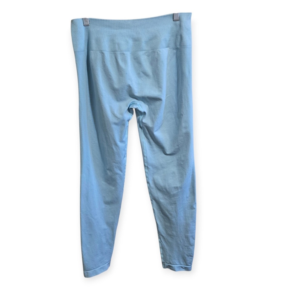 Sunzel Light Blue Ribbed Seamless Scrunch Butt High Waisted Leggings XL
